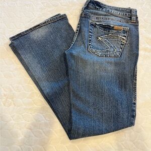 Silver Denim Jeans
